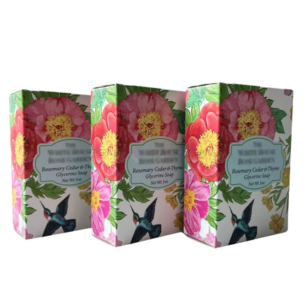 Elegant Floral Designs Custom Paper Soap Boxes for Handmade Soaps Trio Set Gift Boxes for Soaps