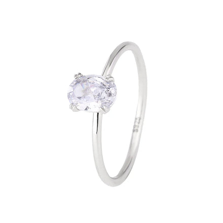 Fashion Jewelry Oval Diamond 1 Carat Women Engagement Ring 925 Sterling Silver Moissanite GRA Certified Fine Jewelry Ring