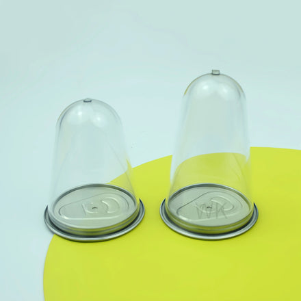 Plastic 202/307/401 Easy-pull Preform with Aluminum Lid for Water Juice Coffee Use
