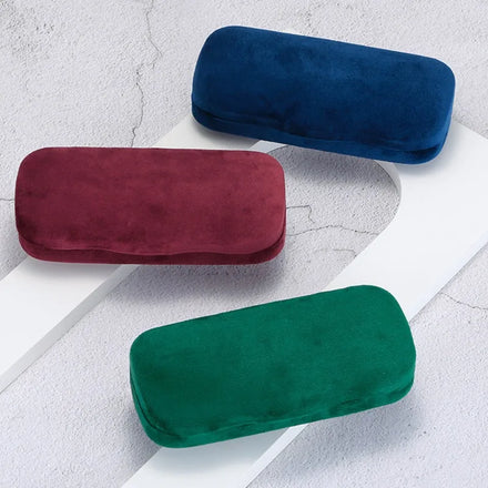 Manufacturer Supplier Large Capacity High Texture Metal Hard Shell Glasses Case High Quality Multicolor Velvet Sunglasses Case
