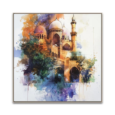Custom Modern Hot Selling Watercolor Arab Contractors Middle Eastern Style Canvas Wall Art Prints for Hotel Projects