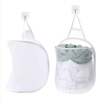 Hanging Laundry Basket Slim Laundry Hamper Bag With Handles Portable Hanging Closet Hamper