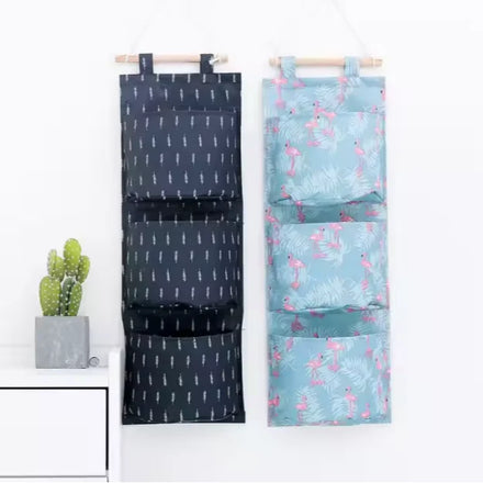 Wall Mounted Wardrobe Organizer Sundries Storage Bag Jewelry Hanging Wall Pouch Hang