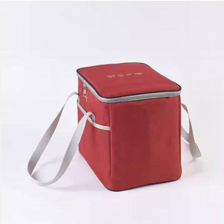 Collapsible Aluminium Foil Waterproof Insulation Soft Large Non Woven Cooler Bag for Food Delivery Motorcycle