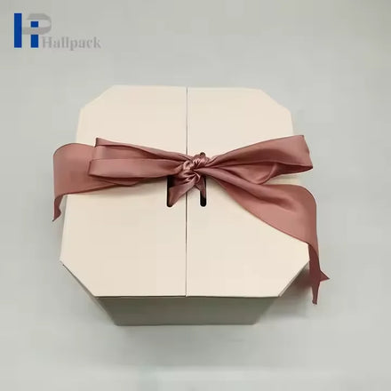 Factory Price Ribbon Decoration Magnetic Gift Packaging Box Multi-functional Biodegradable Craft Cardboard Packaging Paper Box