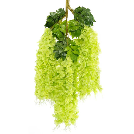 Simulated Wisteria Flower Vines Gallery Ceiling Hanging Artificial Flower Wisteria for Wedding and Party Decorations