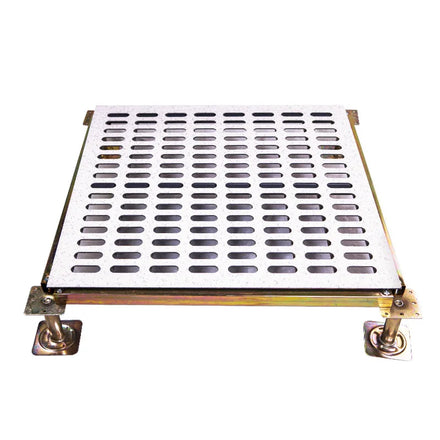 All Steel Anti Static Ventilated Overhead Floor Ventilation Rate 17%/20%/30-%-40% Size 600*600 mm Airflow Raised Floor