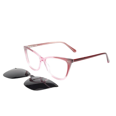 FEROCE NEW Manufacturer Wholesale Eyewear Custom Clip on Designer Acetate Eyeglasses for Women