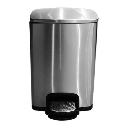 Stainless Steel Bathroom Trash Can Foot Pedal Step Bin for Bedroom Kitchen Toilet Waste Basket Small Garbage Can