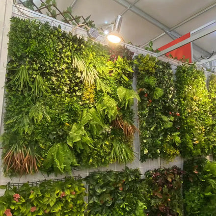 Outdoor Living Wall Panel Artificial Green Vertical Garden Wall With Christmas Outdoor Plants and Wall Plant