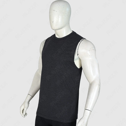 Blaze Fight Wear High Quality Heavyweight Muscle Gym Vest Custom Black Cropped Boxy Fit Sleeveless Tank Top Breathable Men's