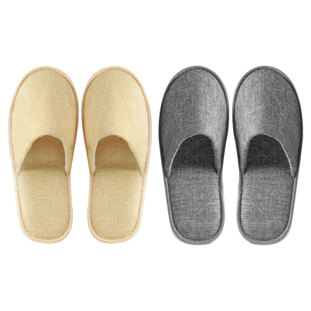 Low MOQ Simple Luxury Disposable Hotel Slippers Customizable Soft Comfortable Bottom for Home & Room Use