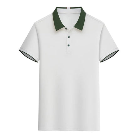 Oem Customized logo Design T-shirt Short Sleeve Work Clothes 220g Contrast Color Lapel POLO Shirt