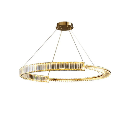 Factory Luxury Crystal Chandelier for Living Room Circular Pendant Light