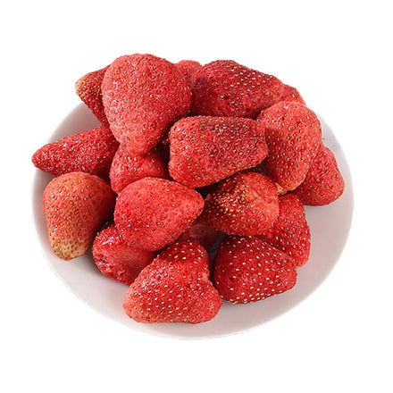 Organic Whole Freeze-Dried Strawberries Sweet Preserved Fruit in Bulk Vacuum-Packaged Snack with FD Drying Process