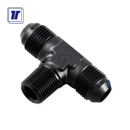 Auto Parts Aluminum AN8 Forged an Male Flare 3 Ways Fitting NPT on Run Tee Fitting Hose Connector
