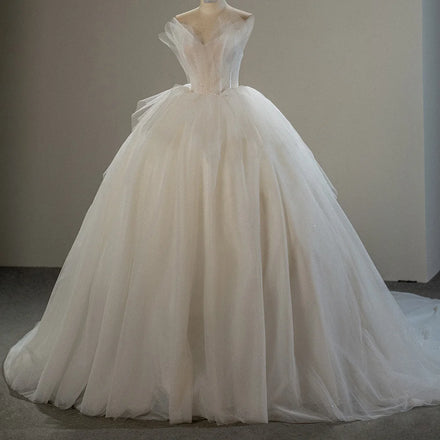 Jancember SFY224 Beautiful Sleeveless Empire Plus Size Women's Wedding Dresses