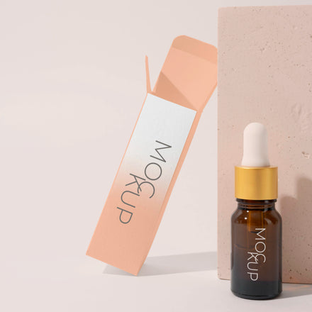 Eco-friendly High-End Custom Paper Folders Packaging for Skincare Dropper Bottles Eye Cream & Nail Polish Oil
