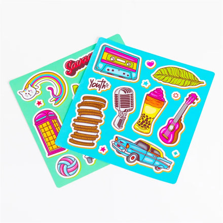 Custom Design Transparent Kiss Cut Stickers Wholesale Holiday Reward Cartoon Self-Adhesive Gift Stickers