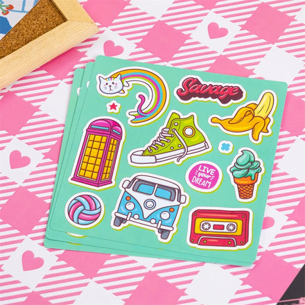 Custom UV-resistant Waterproof Vinyl Printed Kiss Cut Stickers Custom Kiss Cut Logo Stickers