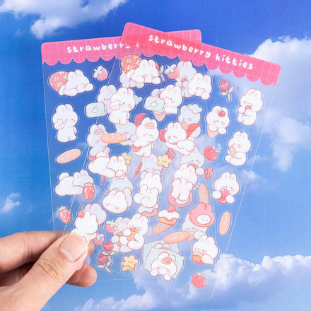 Best Selling Custom Cartoon Logo Self-Adhesive Waterproof Vinyl Cute A4 A5 Kiss Cut Transparent Cartoon Character Stickers
