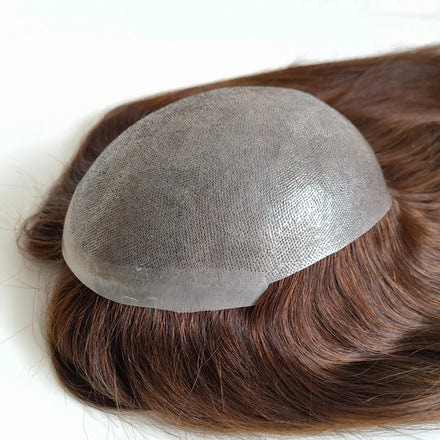 16 Inch Full PU Thin Skin Base Natural Human Hair Toupee Women Topper With Factory Price