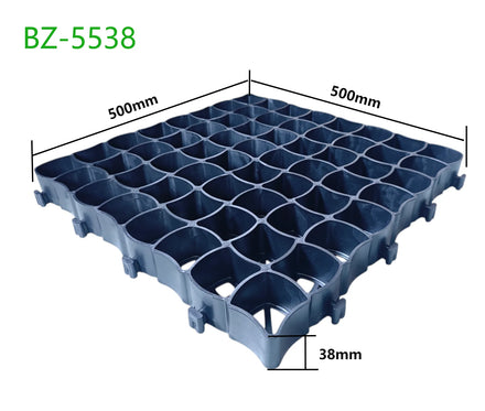 50/38mm Heavy Duty Horse Paddock Grid Mat Mud Control Grass Geocell Protection Mat for Equestrian Arena Easy Interlock Assembly