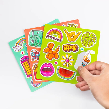 Custom High-Quality Logo Waterproof Transparent Glossy Vinyl Kiss Cut Stickers Paper Set Advanced Packaging Labels