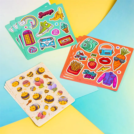 Cute Cartoon Stickers Cordial Cutting Stickers Glossy Transparent Waterproof Kiss Cut Custom Design Custom