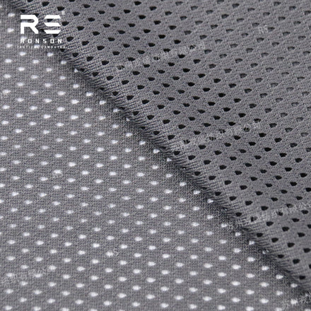 100% Polyester Mesh Fabric 120GSM Tactical Tricot Plain Black Wolf Grey 120gsm Outdoor Fabric for Girls' Hexagonal Memory