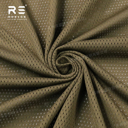 Coyoto Brown 120GSM 100% Polyester Mesh Fabric Plain Black/ RG/WG/ CB Colors for Car Outdoors Tactical Tricot Uniforms