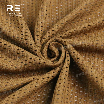 Coyoto Brown 120GSM 100% Polyester Mesh Fabric Plain Black/ RG/WG/ CB Colors for Car Outdoors Tactical Tricot Uniforms