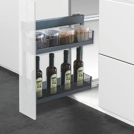 Zuo Gang Kitchen Cabinet Double Layer Spice Basket Kitchen Storage Basket Side Pull Basket