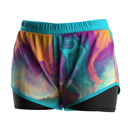 Women's Surf Summer Snorkeling Bermuda Beach 2 in 1 Shorts Women