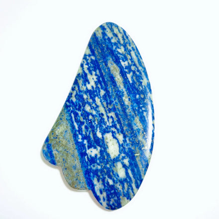 Huiying Natural Lapis Lazuli Gua Sha Stone Face Skincare Tool Claw Shape Guasha Anti Wrinkle Scraping Board Jade Facial Massage
