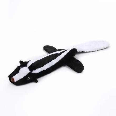 Foldable Dog Toys Chew Stuffed Animal Toys Plush Dog Tiger Lion Plush Squeaky Toys for Dog