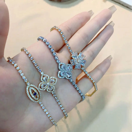 Beimai OEM Bracelet Light Luxury Exquisite Zircon Sunflower Ladies Bracelet