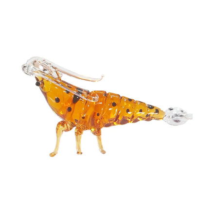 Handmade Colored Blown Glass Lobster Shrimp European Folk Art Small Home Decor Figurine Chien Keng Wedding Banquet