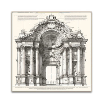 Wholesale Modern SOA Arts Hot Selling Line Drawing Arab Roman Contractors Gothic Style Canvas Wall Art Prints for Large Projects