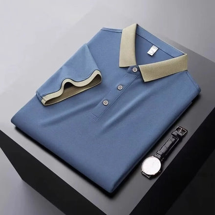 Bangladesh China Factory Price Custom Logo Embroidery Summer Thin Short-sleeved Men's Young Fashion Business Casual Polo Shirt