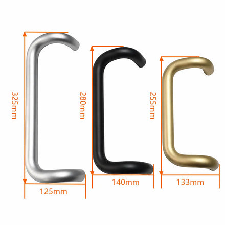Heavy Duty Aluminum Pull Handle Outdoor Commercial Store Door Hardware Weather Resistant Shop Front Glass Door Pull Handle