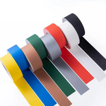 Custom Heavy Duty Gaffa Gaff Matte Binding Masking Stage Black Ducktape Cloth Duct Gaffer Tape