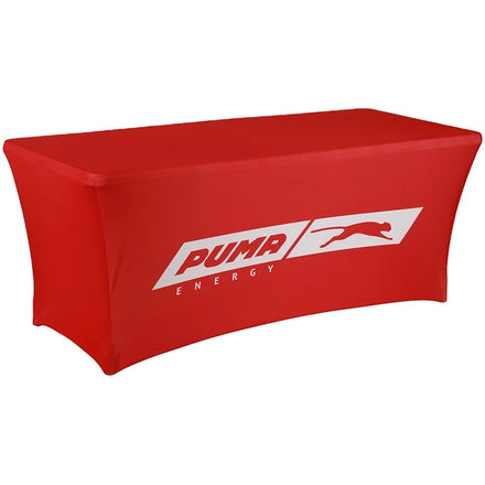 Custom Text Spandex Tablecloth Flexible Heat-Resistant Fabric Cover for Banquets Dining Parties and Events