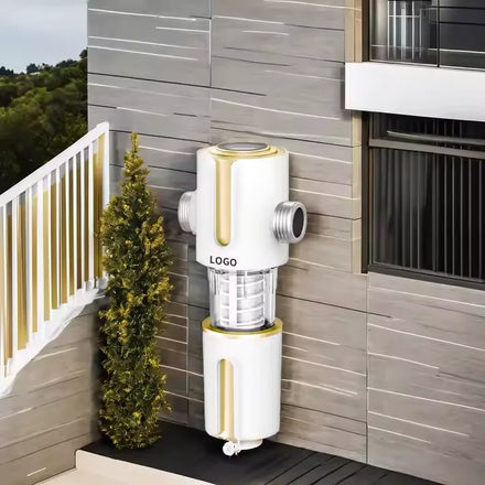 Hot Sale 40m Fully Automatic Backwash Stainless Steel Manual Household Outdoor Use Whole House Tap Water Filter 360 3-Sided