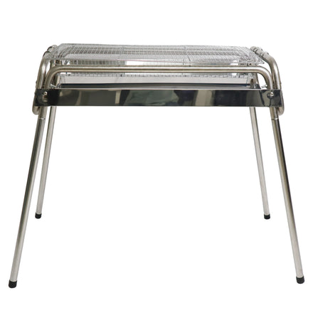 Japanese Style Porcelain Enameled Stainless Steel Charcoal Grill with Remote Control for 2-3 People Outdoor BBQ