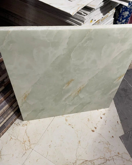 UDK Vinyl Glossy 60*60cm Peel and Stick Marble Tile 3D Foam Wall Sticker for Interior Wall Decoration Factory Price