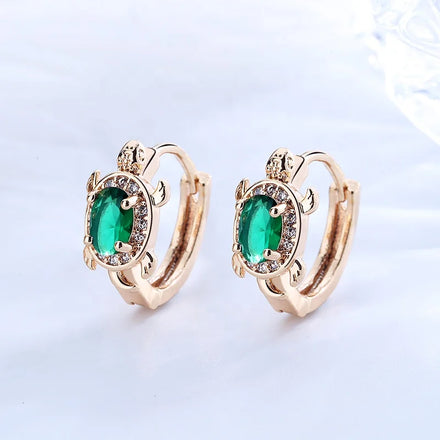 Hengdian Vintage Style Silver Plated Hoop Earrings for Women Customizable Animal Wave Iced CZ Rhinestone Huggie Earrings