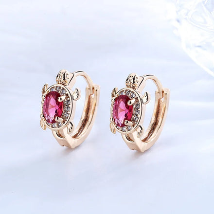 Hengdian Fashion Customizable Animal Wave Iced Cz Rhinestone Hoop Earrings for Women