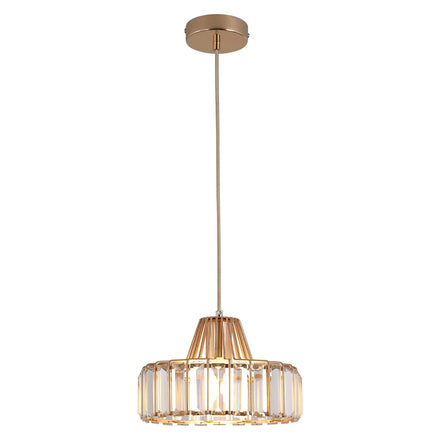 Golden Crystal Chandelier Coffee Shop Dining Table Bookstore bar Decoration Half Pendant Lamp