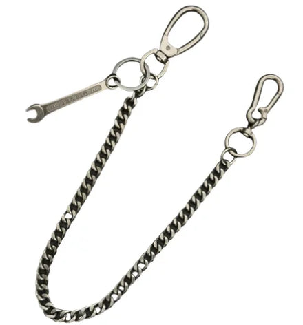 Men Trousers Spike Retro Metal Chain Hip-hop Punk Style Pants Waist Belt Key Chain Money Clip Chain Trendy Accessories